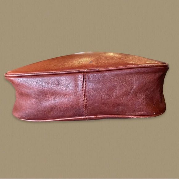 Visconti Cognac Mini Leather Crossbody Bag - Picture 3 of 9